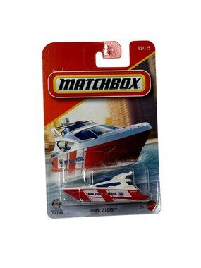 Matchbox Coast 2 Coast Patrol Boat MBX 03/125 Rescue Watercraft 2025